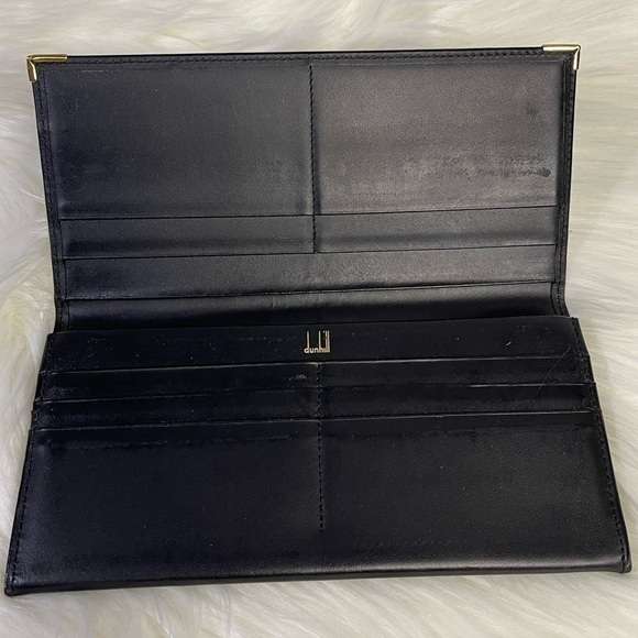 DUNHILL long calf leather men's wallet in black - Picture 7 of 14